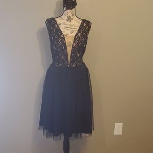 Black cocktail dress